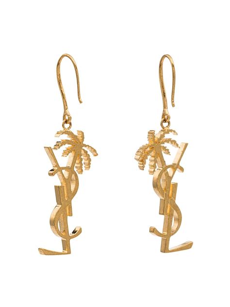 ysl palm earrings|sterling silver palm tree earrings.